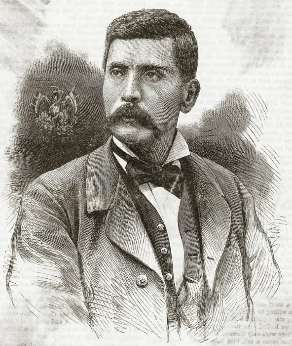 Framed Print : Portrait of Porfirio Diaz in Civilian Clothes