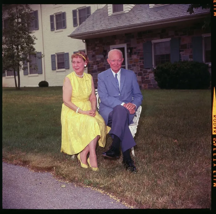 Framed Print : Portrait of President and Mamie Eisenhower Framed Print : Portrait of President and Mamie Eisenhower