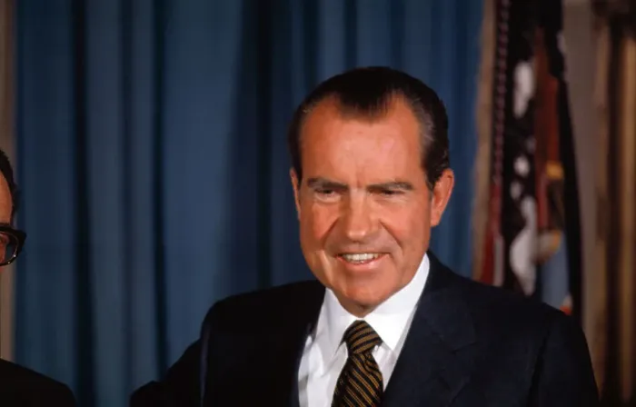 Framed Print : Portrait of President Nixon Framed Print : Portrait of President Nixon
