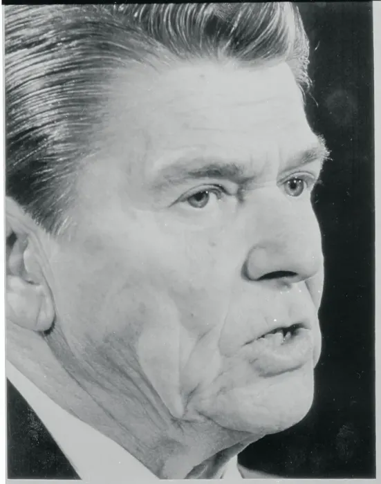 Framed Print : Portrait of President Reagan Framed Print : Portrait of President Reagan