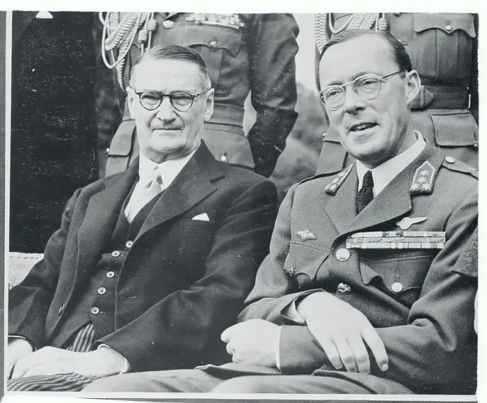 Framed Print : Portrait of Prince Bernhard and E.G. Jensen