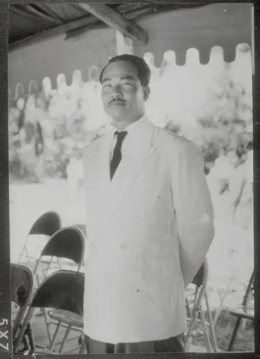 Framed Print : Portrait of Prince Souphanouvong Standing with Hands Behind His Back Framed Print : Portrait of Prince Souphanouvong Standing with Hands Behind His Back