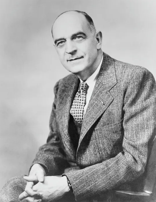 Framed Print : Portrait of Psychiatrist William Menninger Sitting with Clasped Hands Framed Print : Portrait of Psychiatrist William Menninger Sitting with Clasped Hands
