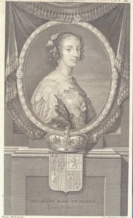 Framed Print : Portrait of Queen Henrietta Maria Framed Print : Portrait of Queen Henrietta Maria
