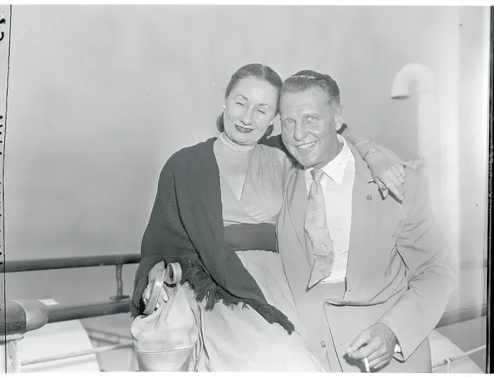 Framed Print : Portrait of Ralph Bellamy and His Wife Framed Print : Portrait of Ralph Bellamy and His Wife