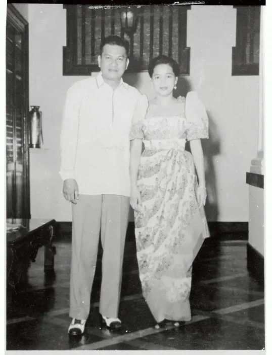Framed Print : Portrait of Ramon Magsaysay and Wife Framed Print : Portrait of Ramon Magsaysay and Wife