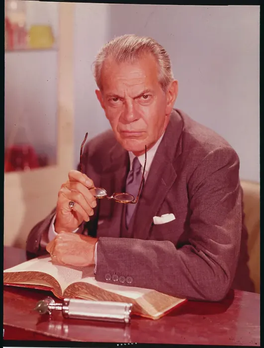 Framed Print : Portrait of Raymond Massey as Dr. Gillespie