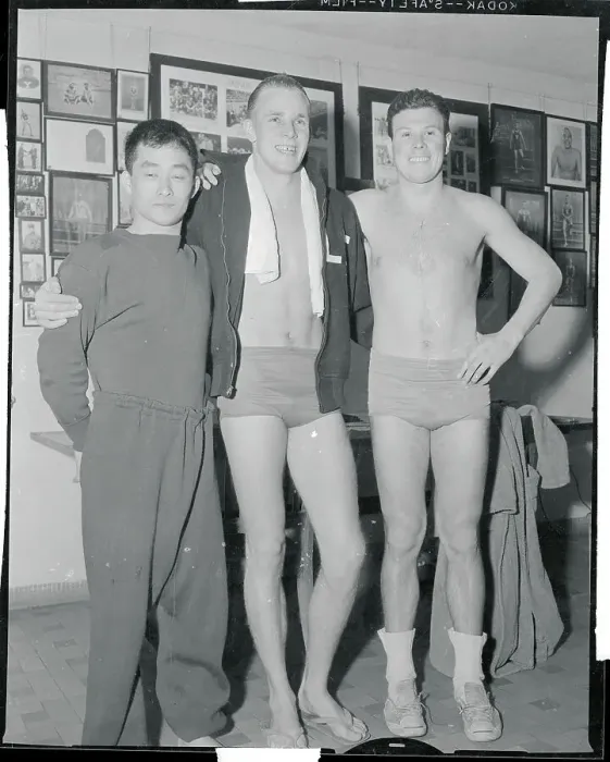Framed Print : Portrait of Rex Aubrey With Colleagues Framed Print : Portrait of Rex Aubrey With Colleagues