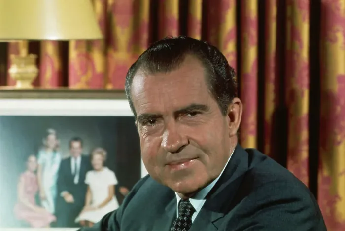Framed Print : Portrait of Richard Nixon Sitting Near Family Portrait Framed Print : Portrait of Richard Nixon Sitting Near Family Portrait