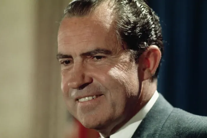 Framed Print : Portrait of Richard Nixon Smiling Framed Print : Portrait of Richard Nixon Smiling