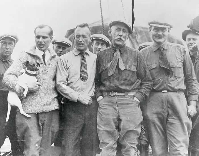 Framed Print : Portrait of Roald Amundsen and His Crew Framed Print : Portrait of Roald Amundsen and His Crew