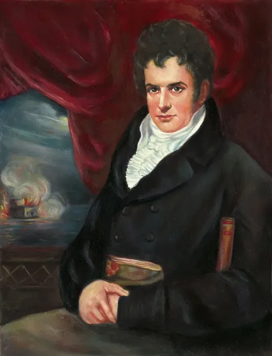 Framed Print : Portrait of Robert Fulton After a Painting by Benjamin West Framed Print : Portrait of Robert Fulton After a Painting by Benjamin West