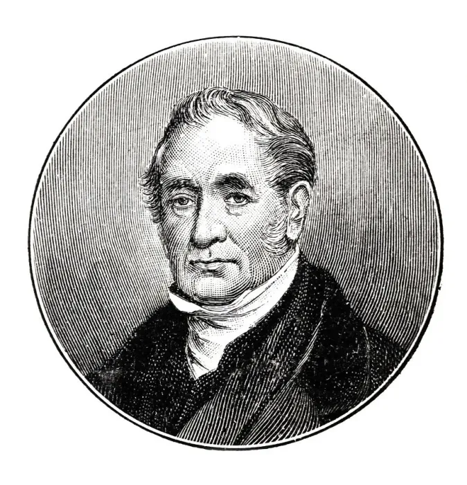 Framed Print : Portrait of Robert Stephenson, english inventor, 1803-1859 Framed Print : Portrait of Robert Stephenson, english inventor, 1803-1859
