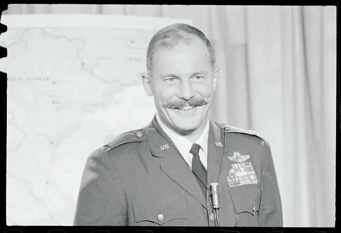 Framed Print : Portrait of Robin Olds Framed Print : Portrait of Robin Olds