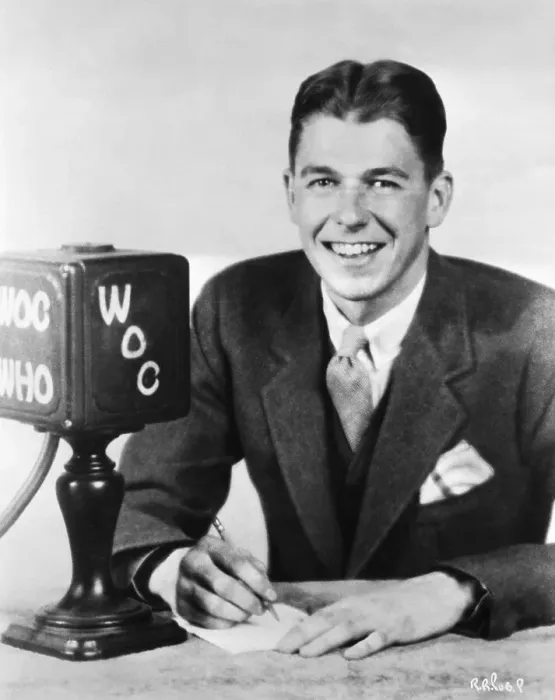 Framed Print : Portrait of Ronal Reagan as Radio Star Framed Print : Portrait of Ronal Reagan as Radio Star