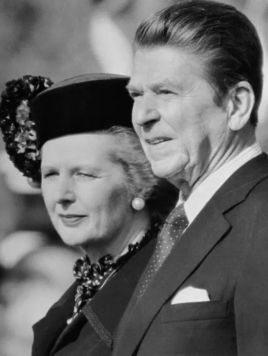 Framed Print : Portrait of Ronald Reagan and Margaret Thatcher Framed Print : Portrait of Ronald Reagan and Margaret Thatcher