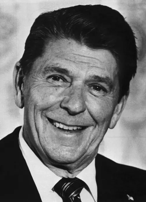 Framed Print : Portrait of Ronald Reagan Smiling Framed Print : Portrait of Ronald Reagan Smiling