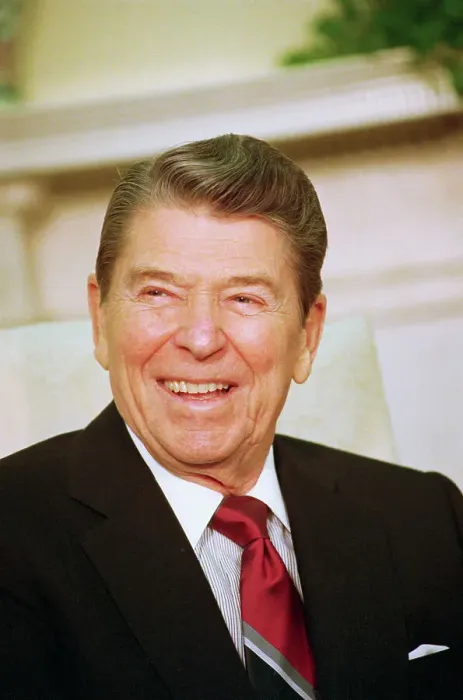 Framed Print : Portrait of Ronald Reagan Smiling Framed Print : Portrait of Ronald Reagan Smiling