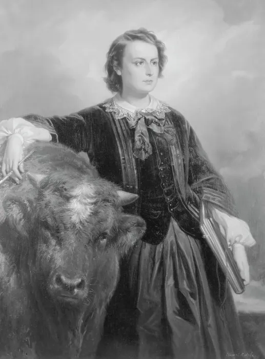 Framed Print : Portrait of Rosa Bonheur by Edouard Dubufe Framed Print : Portrait of Rosa Bonheur by Edouard Dubufe