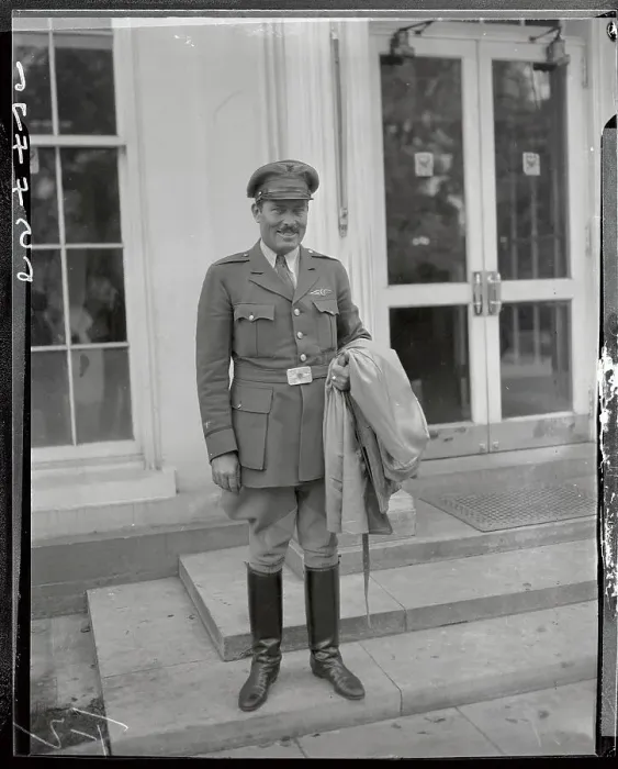 Framed Print : Portrait of Roscoe Turner in Uniform