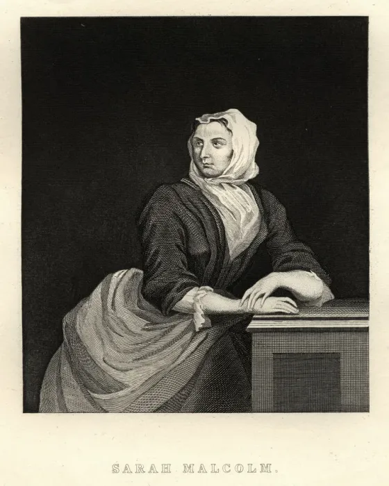 Framed Print : Portrait of Sarah Malcolm the murderer by William Hogarth Framed Print : Portrait of Sarah Malcolm the murderer by William Hogarth