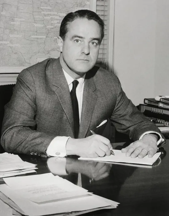 Framed Print : Portrait of Sargent Shriver Framed Print : Portrait of Sargent Shriver