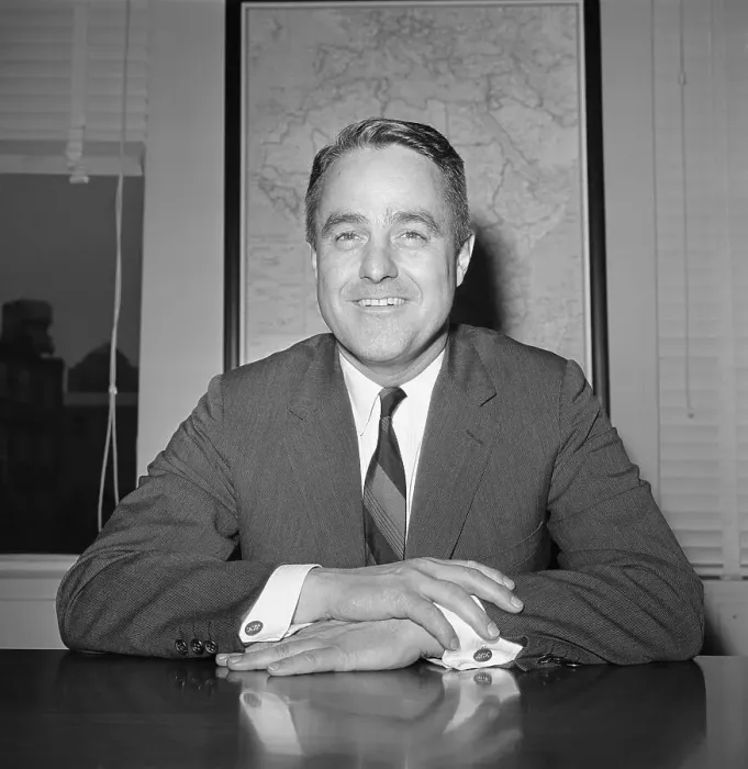 Framed Print : Portrait of Sargent Shriver Framed Print : Portrait of Sargent Shriver
