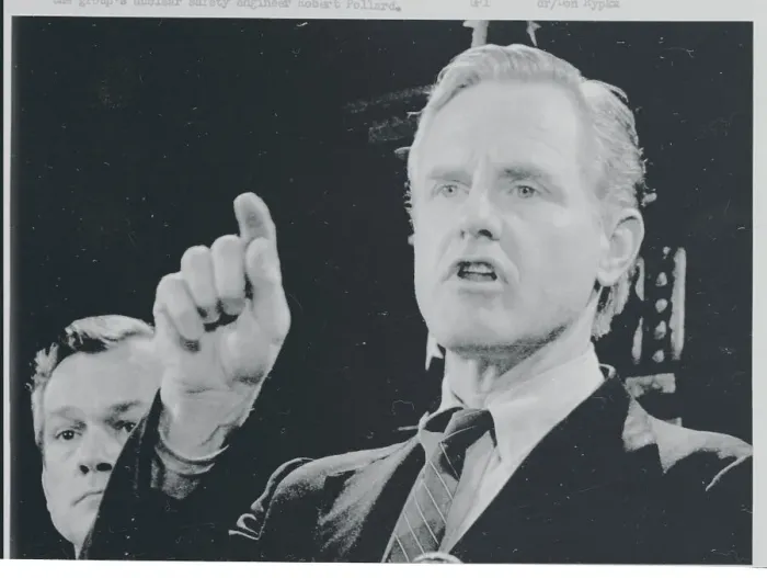 Framed Print : Portrait of Scientist Henry Kendall With Robert Pollard in Background
