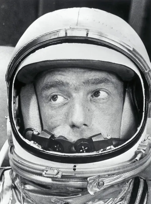Framed Print : Portrait of Scott Carpenter Wearing Space Helmet Framed Print : Portrait of Scott Carpenter Wearing Space Helmet