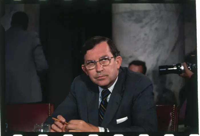 Framed Print : Portrait of Senator William B Spong