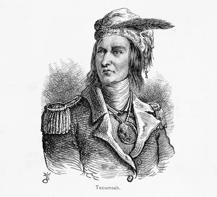 Framed Print : Portrait Of Shawnee Chief Tecumseh Framed Print : Portrait Of Shawnee Chief Tecumseh