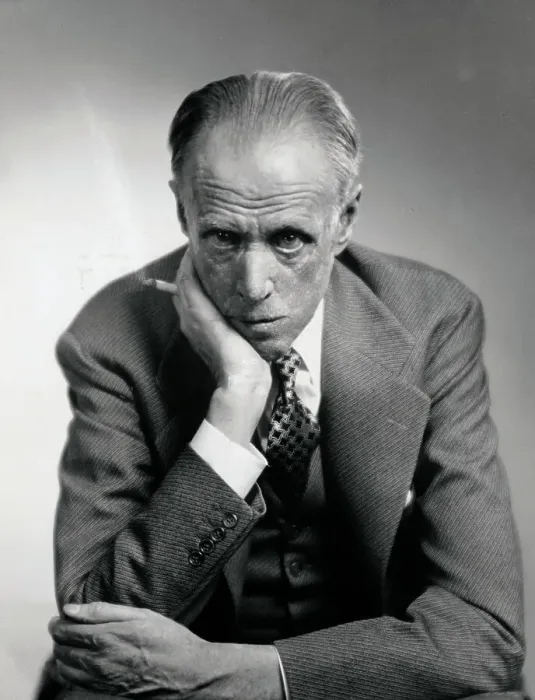 Framed Print : Portrait of Sinclair Lewis with Cigarette Framed Print : Portrait of Sinclair Lewis with Cigarette