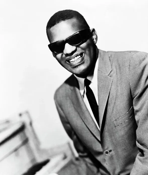 Framed Print : Portrait of Singer Ray Charles Framed Print : Portrait of Singer Ray Charles