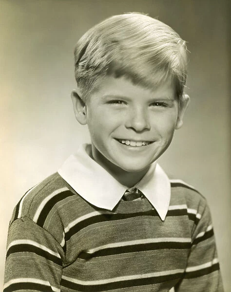 Portrait of smiling young boy