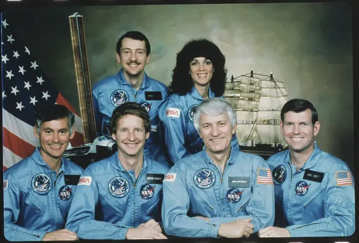 Framed Print : Portrait of Space Shuttle Crew