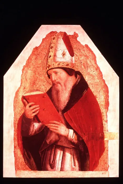 Framed Print : Portrait of St. Augustine c. 1472 Framed Print : Portrait of St. Augustine c. 1472
