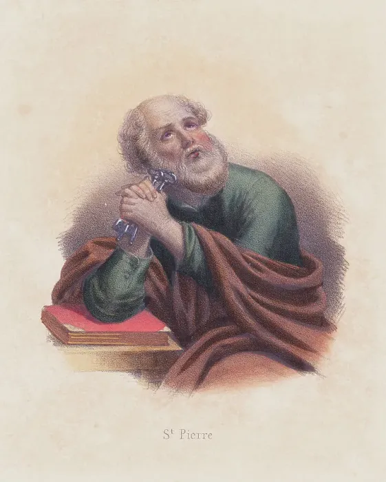 Framed Print : Portrait of St. Peter Framed Print : Portrait of St. Peter