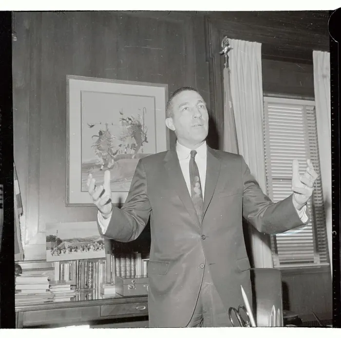 Framed Print : Portrait of Stewart Udall