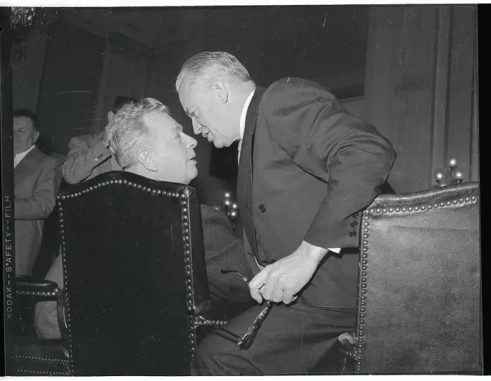 Framed Print : Portrait of Styles Bridges and Everett Dirksen Conferring Framed Print : Portrait of Styles Bridges and Everett Dirksen Conferring