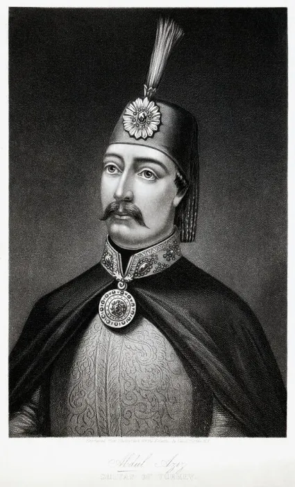 Framed Print : Portrait Of Sultan Abdulaziz Framed Print : Portrait Of Sultan Abdulaziz