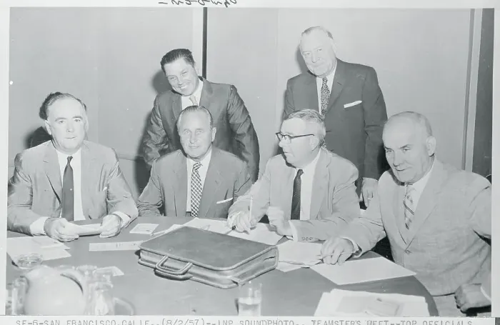 Framed Print : Portrait of Teamsters Union Officials