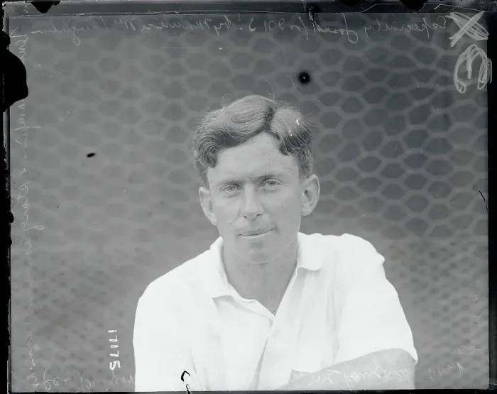 Framed Print : Portrait of Tennis Player Maurice McLaughlin Framed Print : Portrait of Tennis Player Maurice McLaughlin