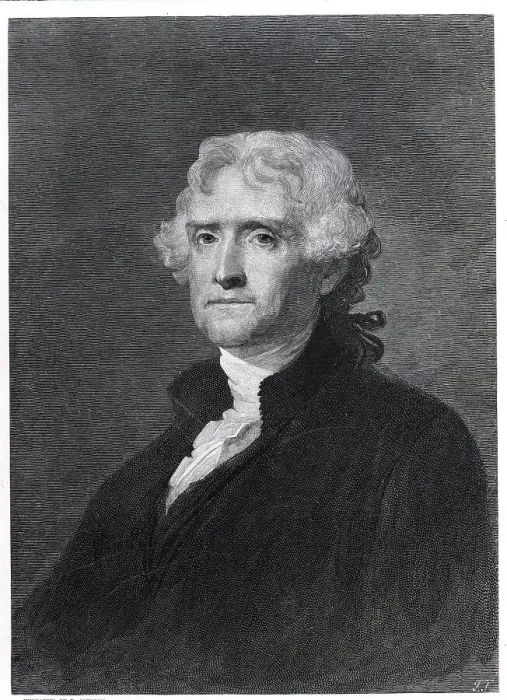 Framed Print : Portrait of Thomas Jefferson