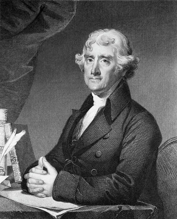 Framed Print : Portrait of Thomas Jefferson After Gilbert Stuart Framed Print : Portrait of Thomas Jefferson After Gilbert Stuart