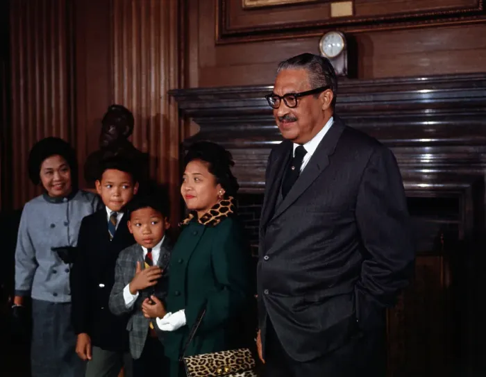 Framed Print : Portrait of Thurgood Marshall with His Family Framed Print : Portrait of Thurgood Marshall with His Family