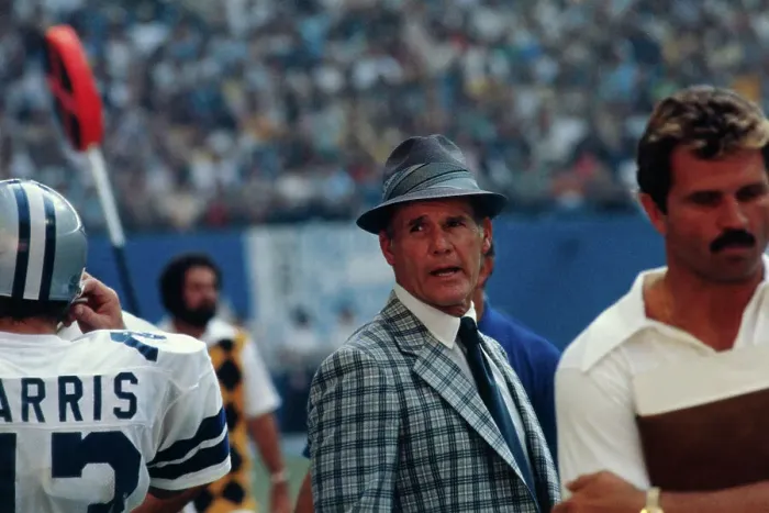 Framed Print : Portrait of Tom Landry Framed Print : Portrait of Tom Landry