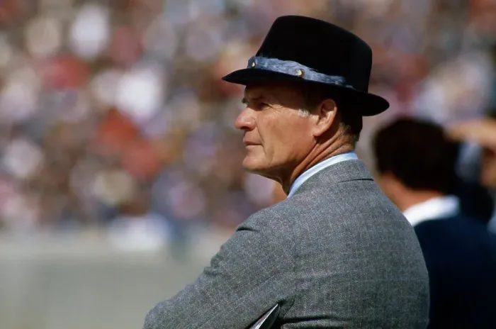 Framed Print : Portrait of Tom Landry Framed Print : Portrait of Tom Landry