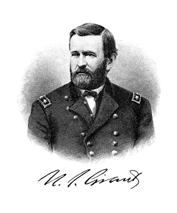 Framed Print : Portrait of Ulysses S. Grant, 18th president of the United States from 1869 to 1877 Framed Print : Portrait of Ulysses S. Grant, 18th president of the United States from 1869 to 1877