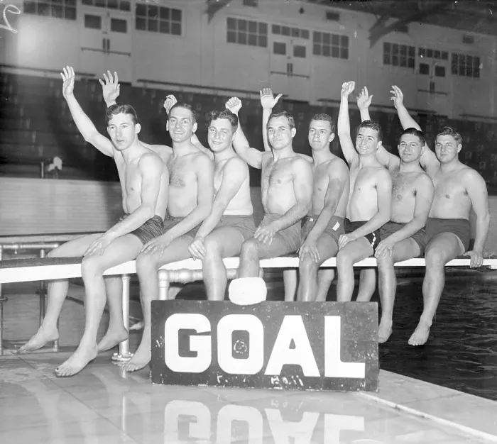 Framed Print : Portrait of a University Water Polo Team Framed Print : Portrait of a University Water Polo Team