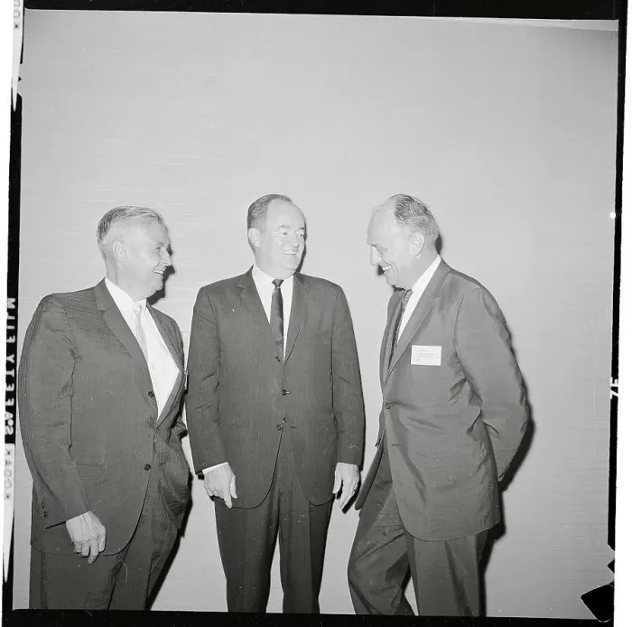 Framed Print : Portrait of Vice president Humphrey, Mayor Fred Sanford and Dr. Luther Terry Framed Print : Portrait of Vice president Humphrey, Mayor Fred Sanford and Dr. Luther Terry
